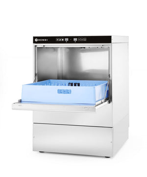 Vaatwasser 50x50 - elektronische bediening, HENDI, Kitchen Line, 400V/6600W, 570x600x(H)830mm