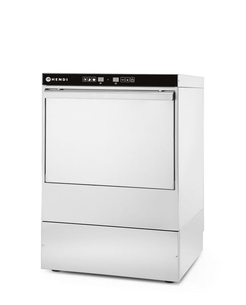 Vaatwasser 50x50 - elektronische bediening, HENDI, Kitchen Line, 400V/6600W, 570x600x(H)830mm
