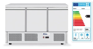 Koelwerkbank, 3 deuren, Arktic, 254L, 230V/220W, 700x1365x(H)890mm