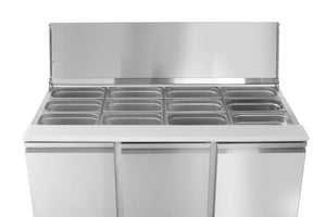 Saladette met 3 deuren 380L, Arktic, 253L, 230V/310W, 700x1380x(H)868mm
