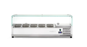 Opzetkoelvitrine GN 1/4, Arktic, 5x GN 1/4, GN 1/4, 22,5L, 230V/180W, 335x1205x(H)460mm