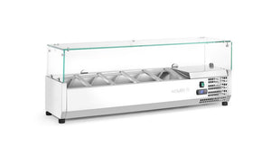 Opzetkoelvitrine GN 1/4, Arktic, 5x GN 1/4, GN 1/4, 22,5L, 230V/180W, 335x1205x(H)460mm