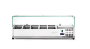 Opzetkoelvitrine GN 1/4, Arktic, 5x GN 1/4, GN 1/4, 22,5L, 230V/180W, 335x1205x(H)460mm
