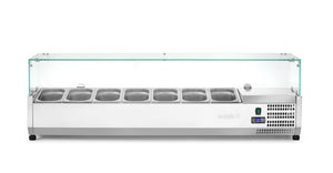 Opzetkoelvitrine GN 1/4, Arktic, 7x GN 1/4, GN 1/4, 31,5L, 230V/180W, 335x1505x(H)460mm