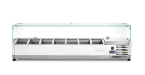 Opzetkoelvitrine GN 1/4, Arktic, 7x GN 1/4, GN 1/4, 31,5L, 230V/180W, 335x1505x(H)460mm