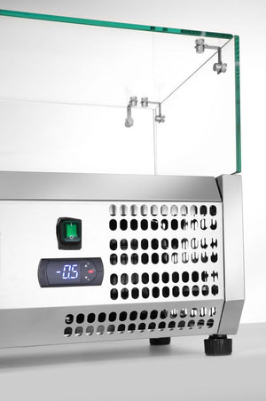 Opzetkoelvitrine GN 1/4, Arktic, 8x GN 1/4, GN 1/4, 36L, 230V/180W, 335x1805x(H)460mm