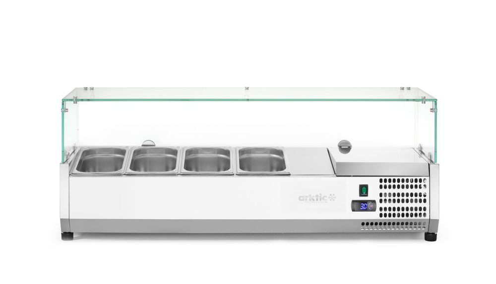 Opzetkoelvitrine GN 1/3, Arktic, 4x GN 1/3, GN 1/3, 24L, 230V/180W, 400x1208x(H)456mm