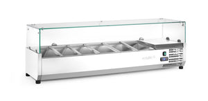 Opzetkoelvitrine GN 1/3, Arktic, 6x GN 1/3, GN 1/3, 36L, 230V/180W, 420x1405x(H)456mm