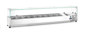 Opzetkoelvitrine GN 1/3, Arktic, 9x GN 1/3, GN 1/3, 54L, 230V/180W, 420x2005x(H)456mm