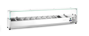 Opzetkoelvitrine GN 1/3, Arktic, 9x GN 1/3, GN 1/3, 54L, 230V/180W, 420x2005x(H)456mm