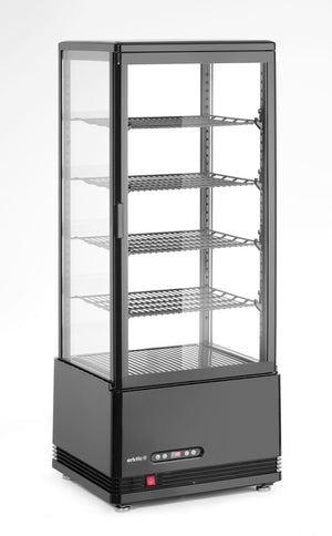 Koelvitrinekast 98L, Arktic, Zwart, 230V/210W, 397x444x(H)1100mm