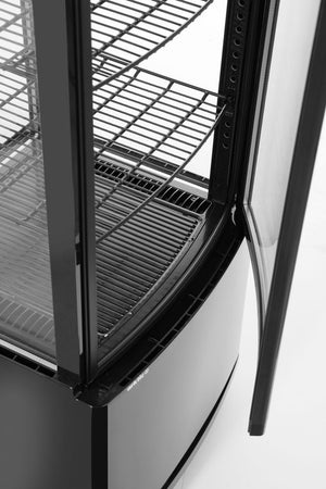 Koelvitrinekast 270L, Arktic, Zwart, 230V/290W, 520x550x(H)1870mm