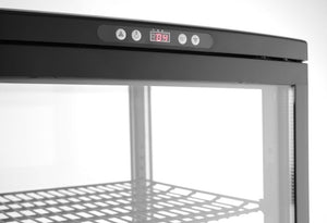Koelvitrinekast 270L, Arktic, Zwart, 230V/290W, 520x550x(H)1870mm