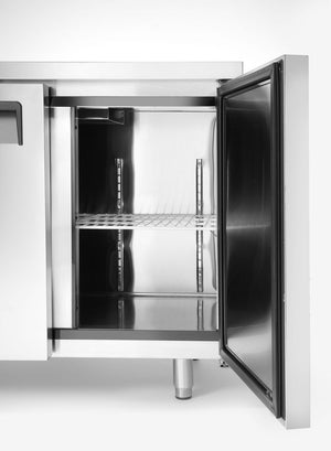 Koelwerkbank met 2 deuren Kitchen Line 220L, Arktic, Kitchen Line, 166L, 230V/270W, 600x1200x(H)840mm