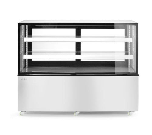 Koelvitrine met 2 schappen, Arktic, 230V/500W, 677x1524x(H)1230mm