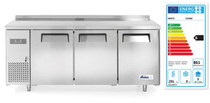 Koelwerkbank met 3 deuren Kitchen Line 390L, Arktic, Kitchen Line, 291L, 230V/270W, 600x1800x(H)840mm
