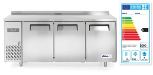 Vrieswerkbank met 3 deuren Kitchen Line 390L, Arktic, Kitchen Line, 291L, 230V/550W, 600x1800x(H)840mm