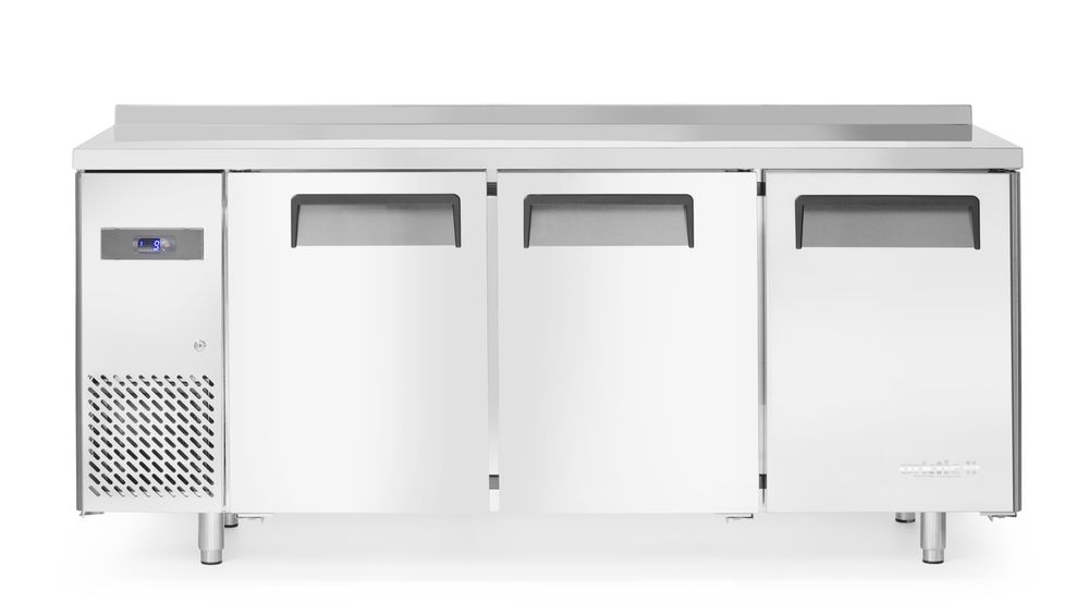 Koelwerkbank met 3 deuren Kitchen Line 390L, Arktic, Kitchen Line, 291L, 230V/270W, 600x1800x(H)840mm
