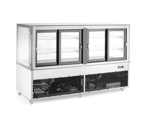 Koelvitrine met 2 schappen, Arktic, 230V/500W, 677x1824x(H)1230mm