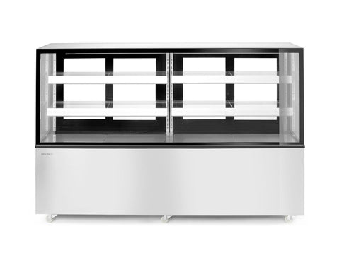 Koelvitrine met 2 schappen, Arktic, 230V/500W, 677x1824x(H)1230mm
