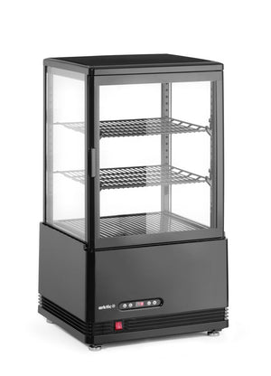 Koelvitrinekast 58L, Arktic, zwart, 230V/170W, 406x452x(H)830mm