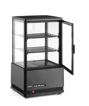 Koelvitrinekast 58L, Arktic, zwart, 230V/170W, 406x452x(H)830mm