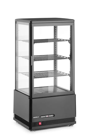 Koelvitrinekast 78L, Arktic, zwart, 230V/170W, 397x444x(H)940mm