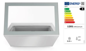Displayvriezer voor ijs, Arktic, 230V/210W, 735x867x(H)373mm