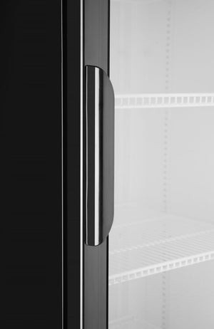 Backbar koelkast met lichtbak, enkele deur, Arktic, 254L, Zwart, 230V/250W, 578x605x(H)1980mm