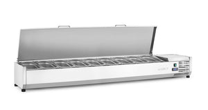 Opzetkoelvitrine GN 1/3, Arktic, 9x GN 1/3, GN 1/3, 54L, 230V/180W, 420x2005x(H)630mm