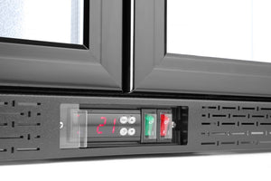 Backbar koelkast met dubbele deur, Arktic, 158L, Zwart, 230V/160W, 900x530x(H)865mm