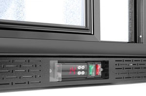 Backbar koelkast met schuifdeuren, Arktic, 158L, Zwart, 230V/160W, 520x900x(H)870mm