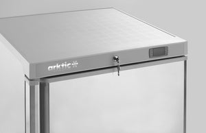 Budget Line vrieskast in een roestvast stalen behuizing, Arktic, Budget Line, 100L, 230V/130W, 637x600x(H)835mm