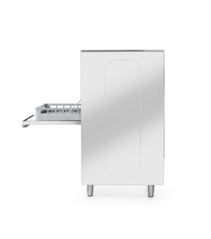 50x60 vaatwasser voor pannen en trays – met doseersysteem voor reinigingsmiddelen en afvoerpomp, HENDI, Kitchen Line, 400V/7100W, 595x777x(H)1335mm