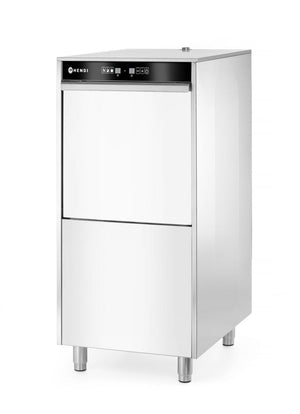 50x60 vaatwasser voor pannen en trays – met doseersysteem voor reinigingsmiddelen en afvoerpomp, HENDI, Kitchen Line, 400V/7100W, 595x777x(H)1335mm