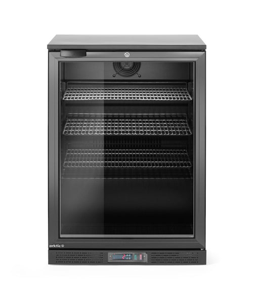 Backbar Koelkast – Enkeldeurs, Arktic, 105L, Zwart, 230V/120W, 600x530x(H)870mm