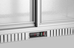 Backbar koelkast met 2 schuifdeuren, Arktic, 150L, Zilver, 230V/175W, 900x520x(H)840mm