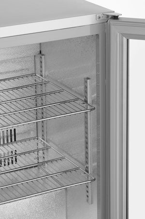 Backbar koelkast met enkele deur, Arktic, 75L, Zilver, 230V/175W, 500x530x(H)870mm
