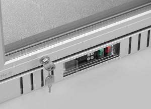 Backbar koelkast met enkele deur, Arktic, 75L, Zilver, 230V/175W, 500x530x(H)870mm
