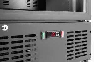 Backbar koelkast met enkele deur, Arktic, 243L, Zwart, 230V/195W, 530x600x(H)1820mm