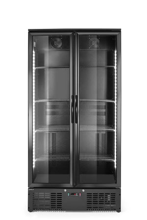 Backbar koelkast met dubbele deur, Arktic, 477L, Zwart, 230V/365W, 530x900x(H)1820mm