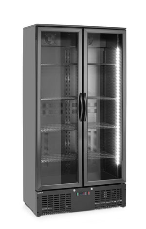 Backbar koelkast met dubbele deur, Arktic, 477L, Zwart, 230V/365W, 530x900x(H)1820mm