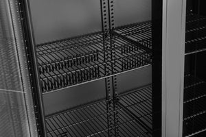 Backbar koelkast met dubbele deur, Arktic, 477L, Zwart, 230V/365W, 530x900x(H)1820mm