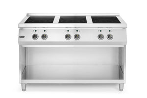 Inductiekookplaat, 6 kookzones, HENDI, 400V/25500W, 1200x700x(H)890mm