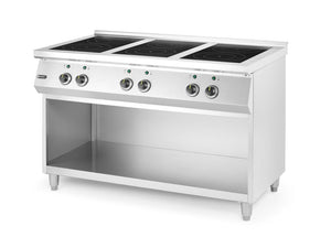 Inductiekookplaat, 6 kookzones, HENDI, 400V/25500W, 1200x700x(H)890mm