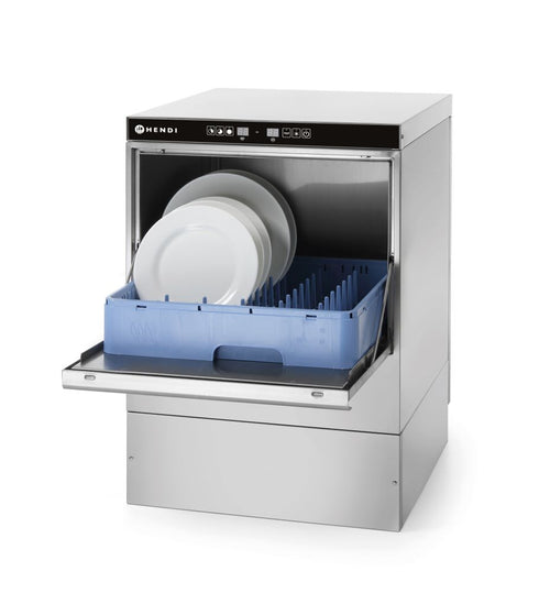 Vaatwasser 50x50 - elektronische bediening, HENDI, Kitchen Line, 230V/3600W, 570x600x(H)830mm