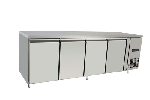 Koelwerkbank, 4 deuren, Arktic, Profi Line, 450L, 230V/400W, 700x2230x(H)839mm