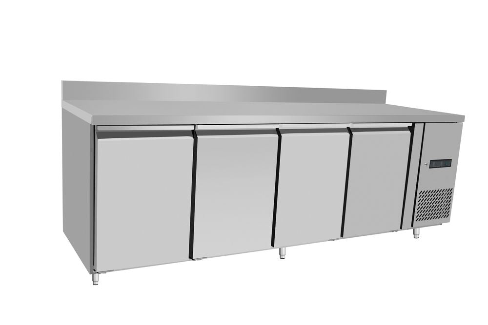 Koelwerkbank, 4 deuren, Arktic, Profi Line, 450L, 230V/400W, 700x2230x(H)839mm