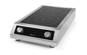 Inductiekookplaat model 7000, HENDI, Profi Line, 400V/7000W, 405x700x(H)145mm