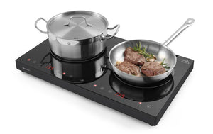 Dubbele inductiekookplaat, HENDI, Kitchen Line, 230V/3500W, 608x405x(H)54mm